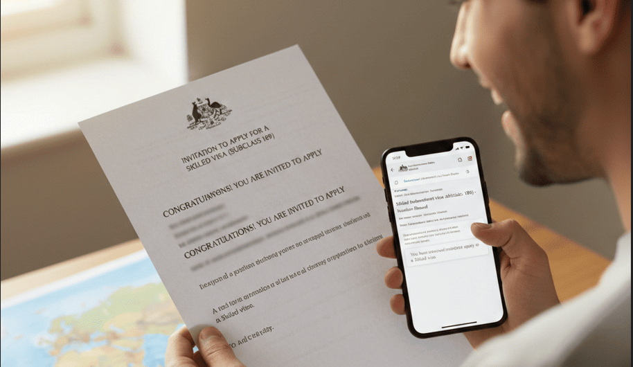 Skilled visa application invite Invitation to apply for skilled visa